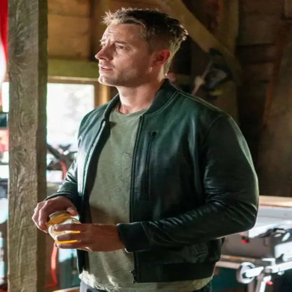 Colter Shaw Tracker S02 Green Leather Jacket – Vintage Jacket