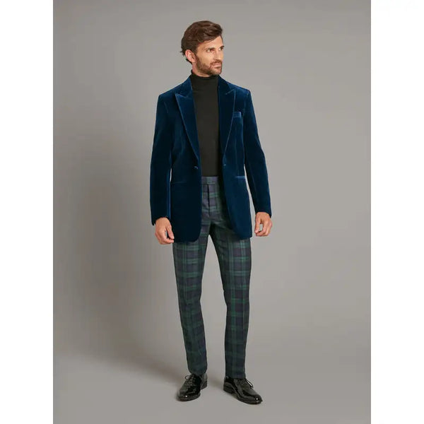 Men's Breasted Velvet Smoking Blazer