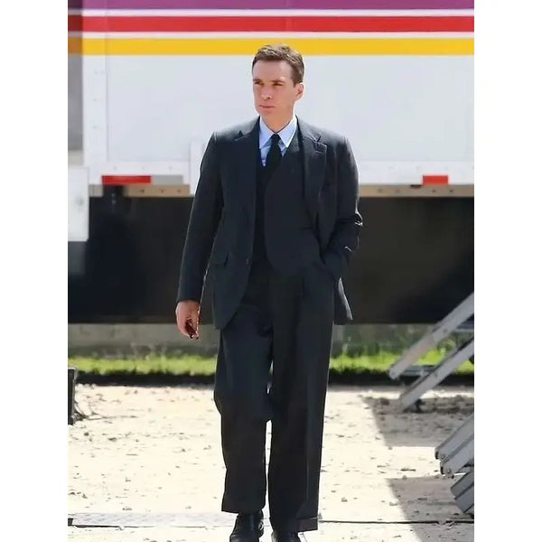 Oppenheimer 2023 Cillian Murphy Black Suit