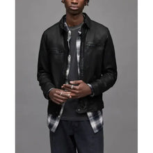 All Saints Lark Black Leather Jacket