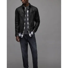 All Saints Lark Black Leather Jacket