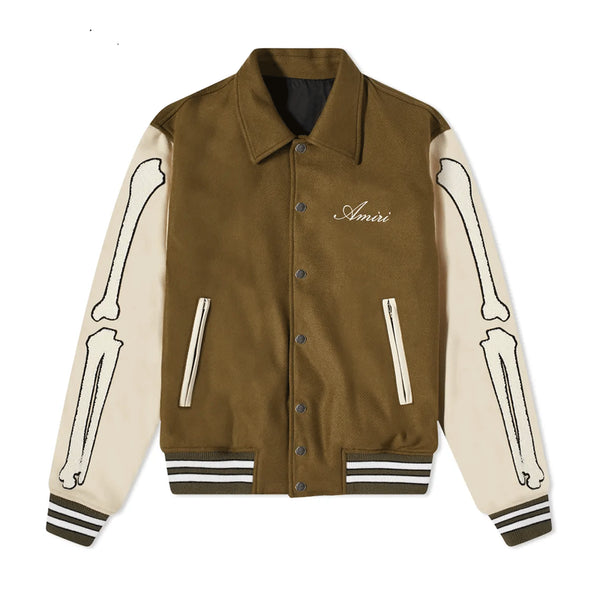 Amiri Bones Wool Varsity Jacket – Vintage Jacket Amiri Bones Wool Varsity Jacket – Vintage Jacket
