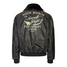 Aviator Leather Fur Collar Bomber Jacket