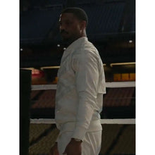 Creed Iii Michael B Jordan White Satin Jacket