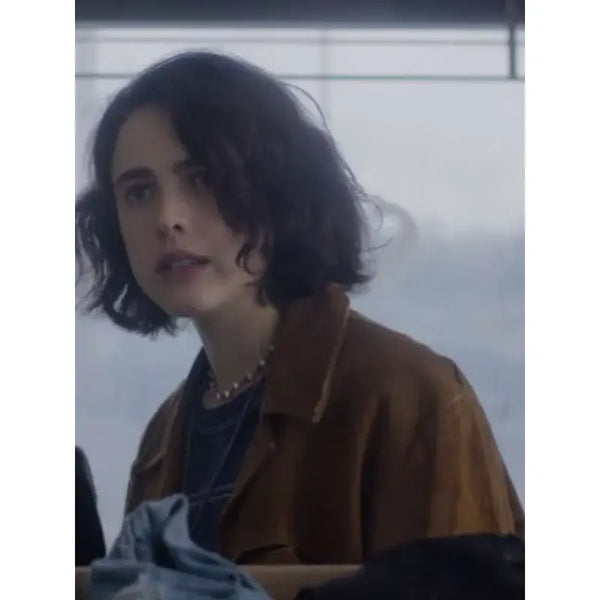 Margaret Qualley Drive Away Dolls Suede Leather Jacket Vintage Jacket