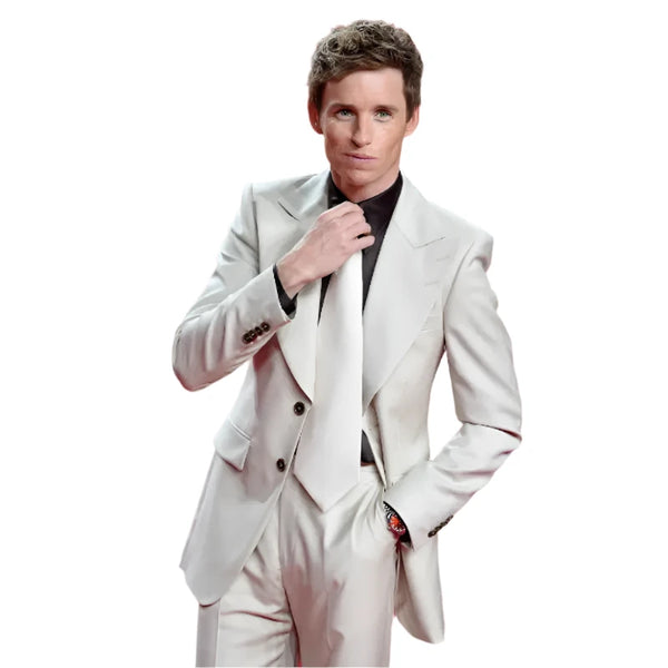 Eddie Redmayne The Day of the Jackal Cream Tuxedo