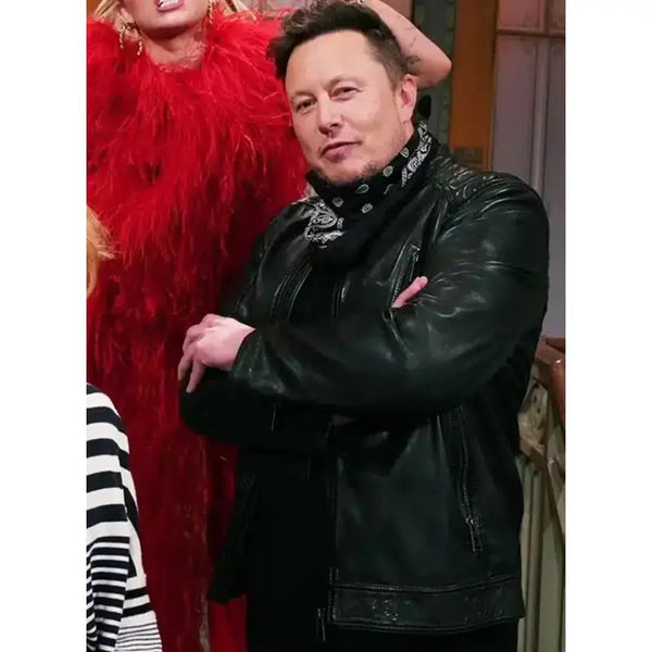 Elon Elite Black Moto Jacket