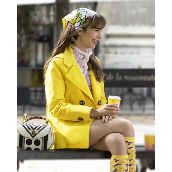 Emily Cooper Emily In Paris S03 Yellow Coat
