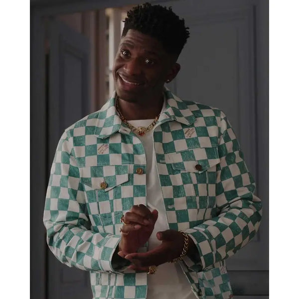 Samuel Arnold Emily in Paris S03 Checkered Jacket