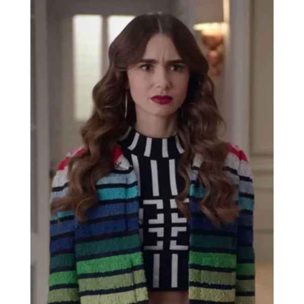 Emily in Paris S02 Emily Cooper Rainbow Jacket
