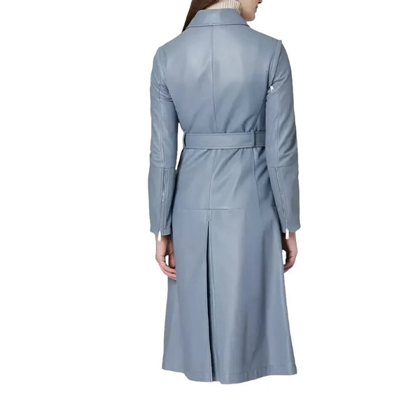 Farah Dowling Gray Leather Coat  Fate: The Winx Saga Regent Style   Vintage Jacket