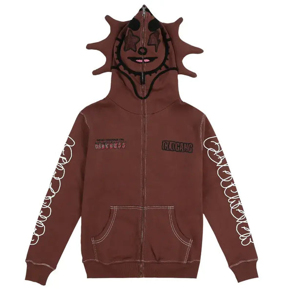 Glo Gang Full Zip Fleece Hoodie – Vintage Jacket
