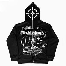 Graphic Zip-up Hoodie Y2K