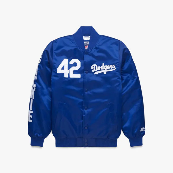 Dodgers Jackie Robinson Satin Jacket