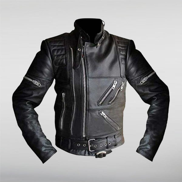 hein gericke classic gear lederjacke Hein Gericke Black Leather Jacket – Vintage Jacket
