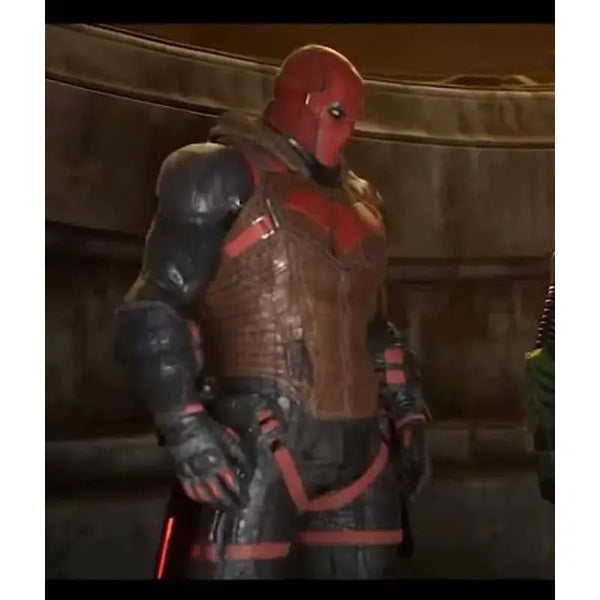 Brown Jason Todd Red Hood Vest Gotham