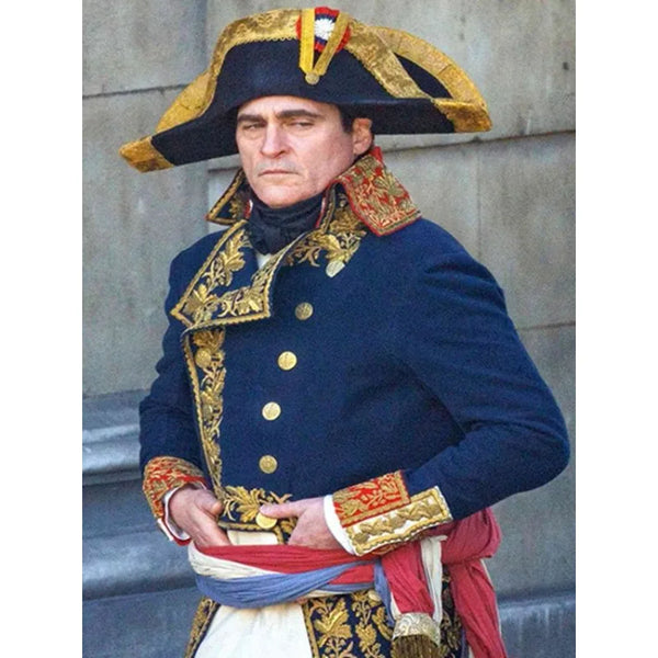 Napoleon Movie Joaquin Phoenix Blue Coat – Vintage Jacket Napoleon Movie Joaquin Phoenix Blue Coat – Vintage Jacket