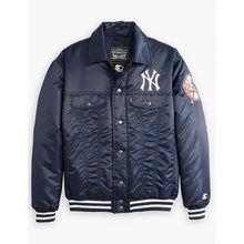 Levis x Starter New York Yankees Satin Navy Blue Jacket