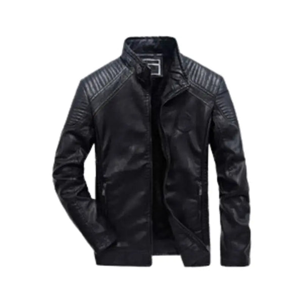 Men-Motorcycle-Biker-Leather-Jacket-In-Black