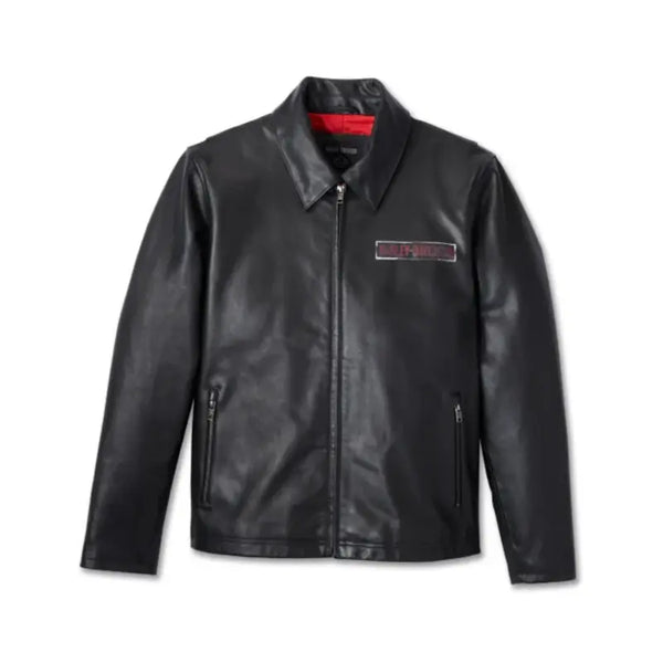 Harley Davidson Leather Jacket with Eagle on Back For Men