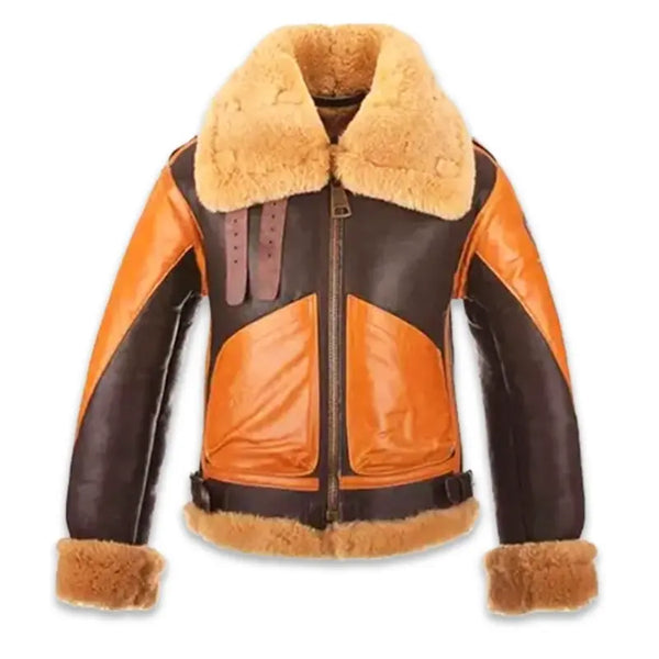 Raf B3 Leather Shearling Jacket