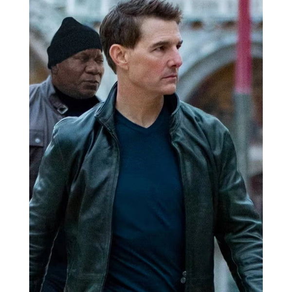 Tom Cruise Mission Impossible Dead Reckoning Part 1 Leather Jacket