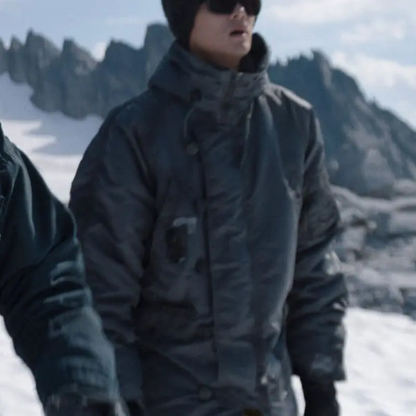 Ren Watabe Hooded Grey Polyester Jacket