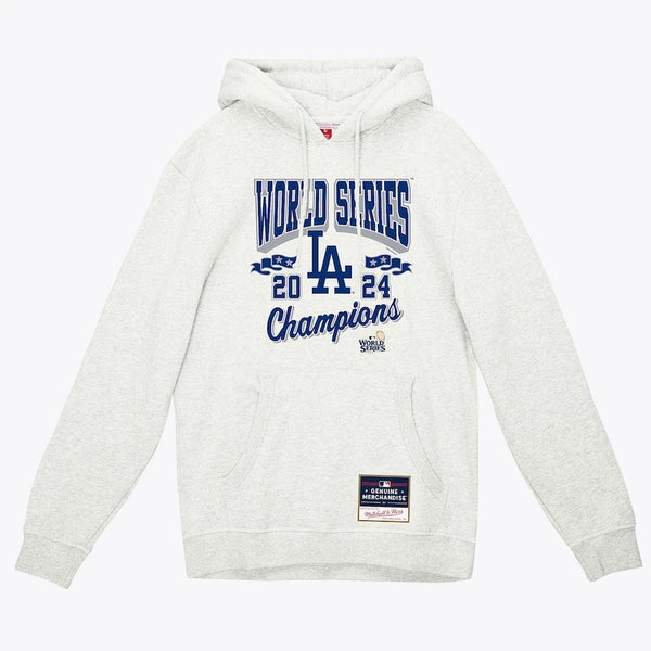 Oatmeal Los Angeles Dodgers 2024 World Series Champions Arch Hoodie