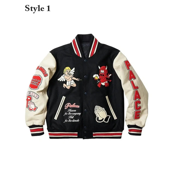 Palace Fallen Angels Varsity Jacket Black