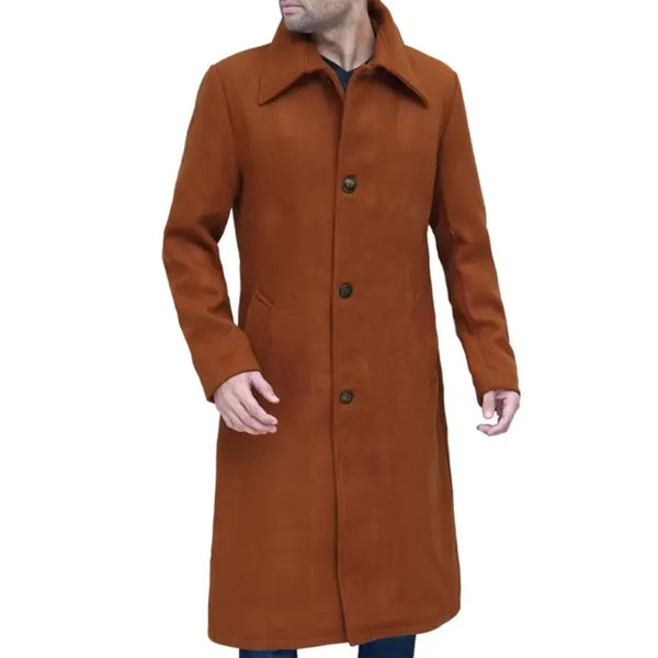 Tan Wool Top Coat