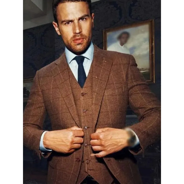 The Gentlemen 2024 Theo James Brown Suit – Vintage Jacket
