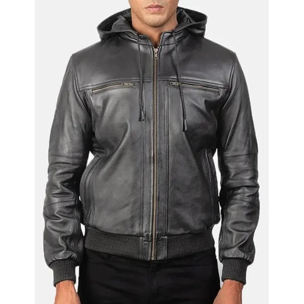 The Originals Diaries Joseph Morgan Hooded Leather Jacket