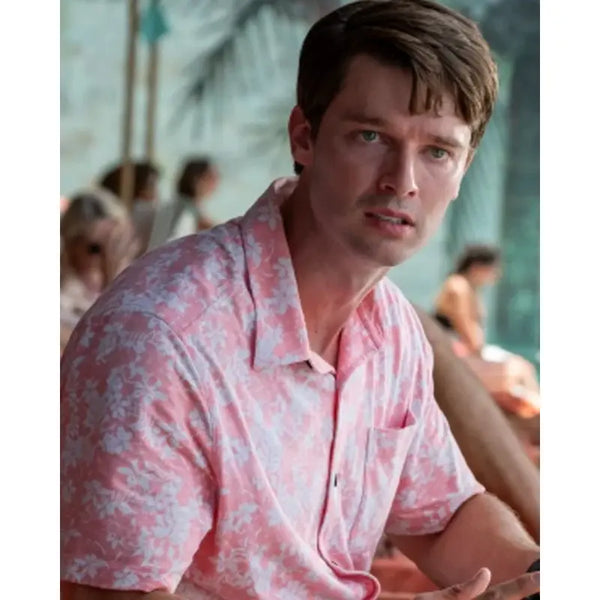 Patrick Schwarzenegger Floral Shirt Pink Lotus S03 Vintage Jacket patrick-schwarzenegger-floral-shirt-pink-lotus-s03-vintage-jacket