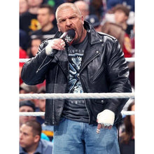 Triple H WWE Raw 2022 Black Leather Jacket