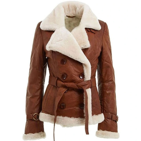 Trending Style Shearling Leather Jacket
