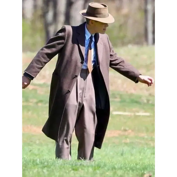 Oppenheimer 2023 Cillian Murphy Brown Coat