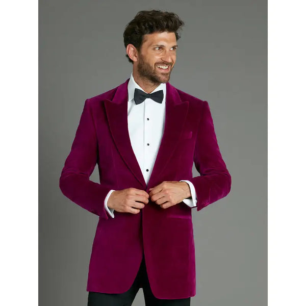 Men's Velvet Smoking Blazer