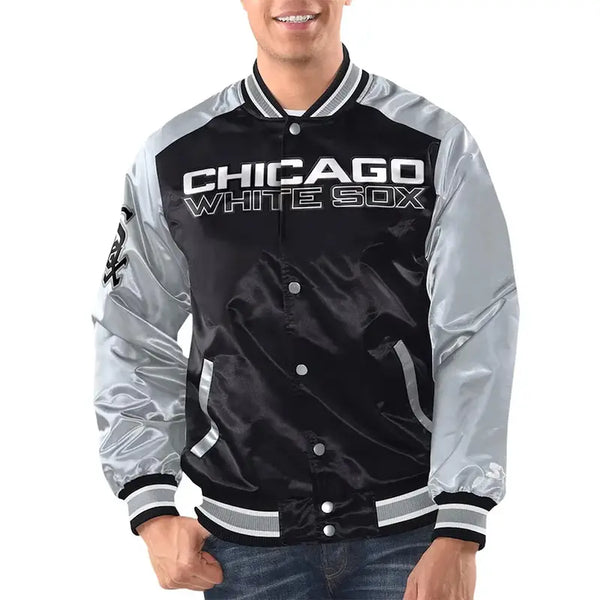 Chicago White Sox Renegade Varsity Satin Jacket