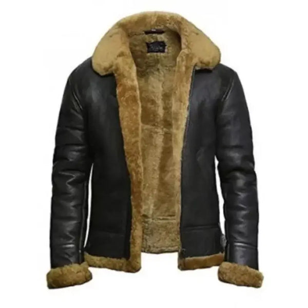B3 Flight Faux Shearling Leather Mens's Jacket