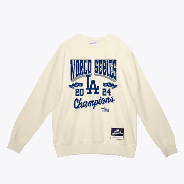 Los Angeles Dodgers 2024 World Series Champions Arch Crewneck Pullover Sweatshirt