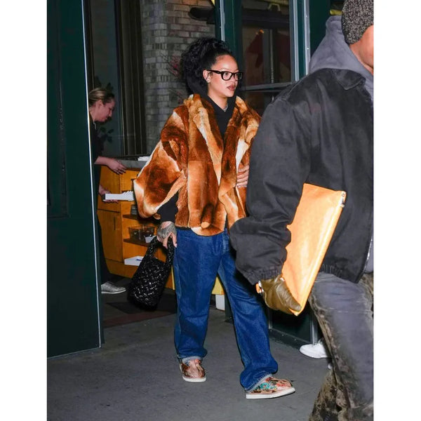 Rihanna Fur Coat