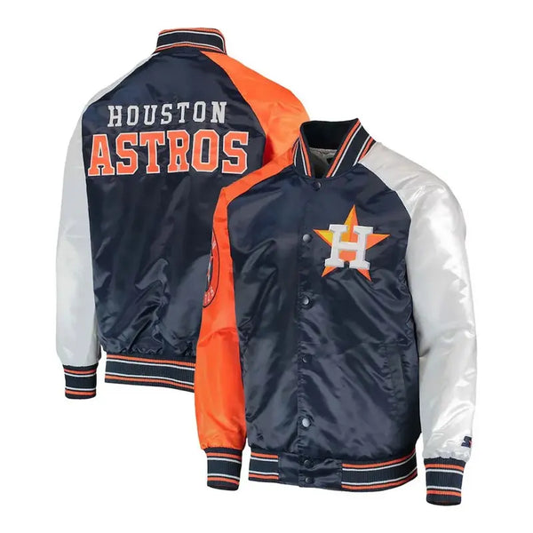 Houston Astros Reliever Raglan Satin Jacket