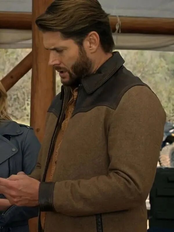 Big Sky S03 Jensen Ackles Brown Leather Jacket