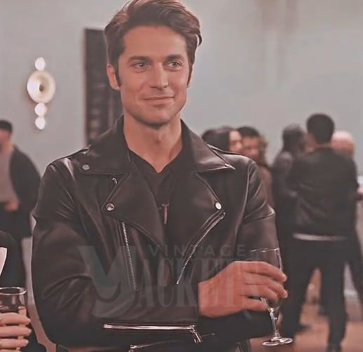 Emily in Paris S02 Gabriel Leather Jacket