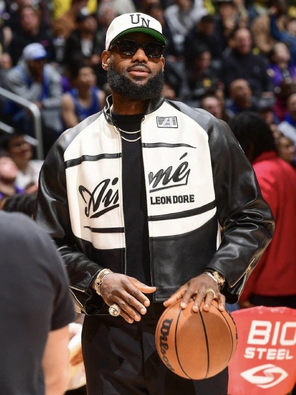 LeBron James Aimé Leon Dore Leather Jacket
