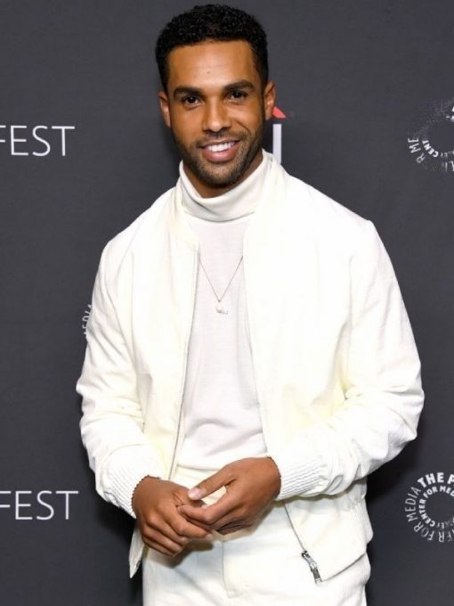 Lucien Laviscount Emily in Paris Season 3 White Jacket