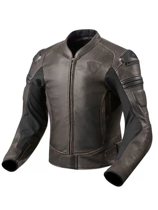 Revit Akira Brown Motorcycle Jacket