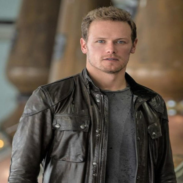 ジャケット・アウター sugamochanTHETOE Buckingham Jacket SAS: Red Notice Tom Buckingham Black Leather Jacket - Sam Heughan
