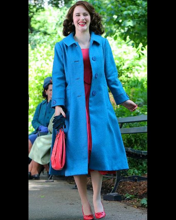 The Marvelous Mrs. Maisel SO4 Rachel Brosnahan Blue Coat