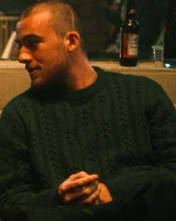 Euphoria Season 02 Fezco Cable Knit Teal Sweater